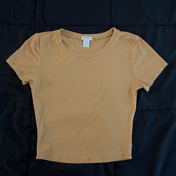 Bozzolo yellow cropped t-shirt - Picture 1 of 3